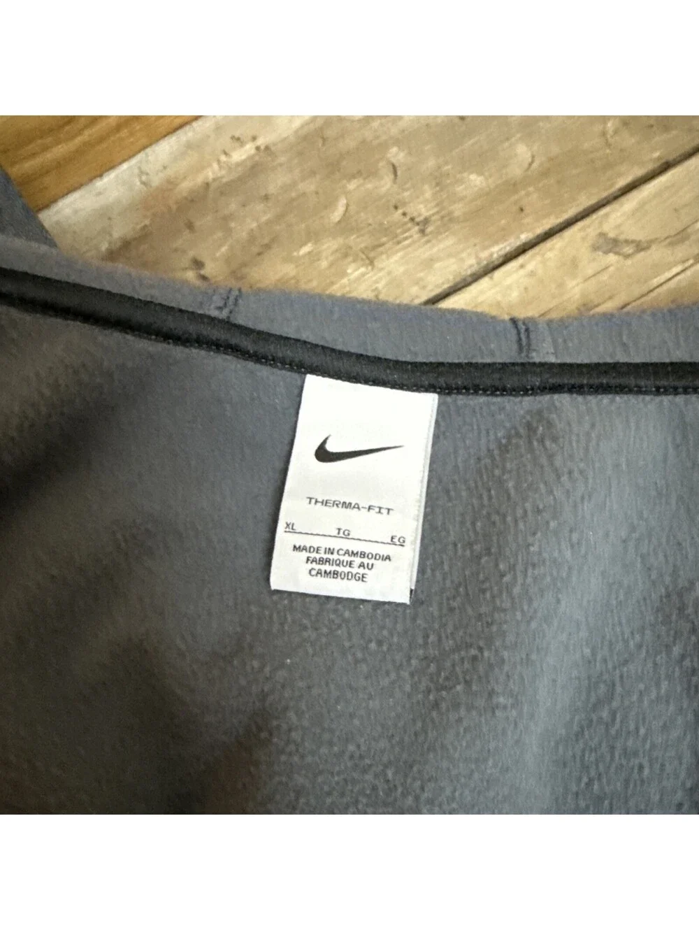 Nike Therma-Fit Full Zip Hoodie Gray Youth Boys XL
